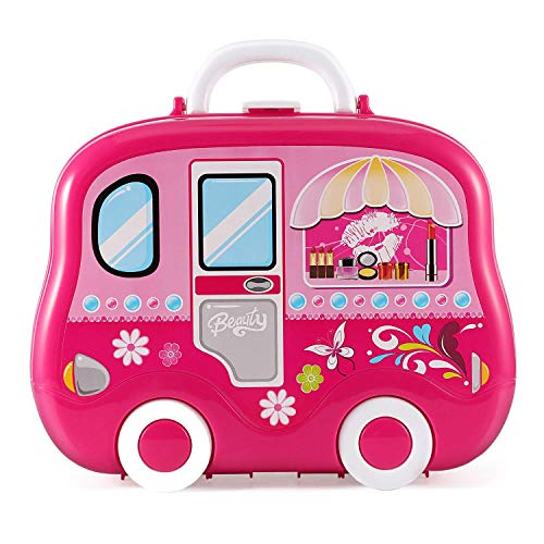 Image of Magicwand ABS Plastic Pretend Play Carry Along Beauty Make-Up Vanity Box Case【Made in India】【Multi-Colored】【2 Yrs & Up】【Pack of 1】