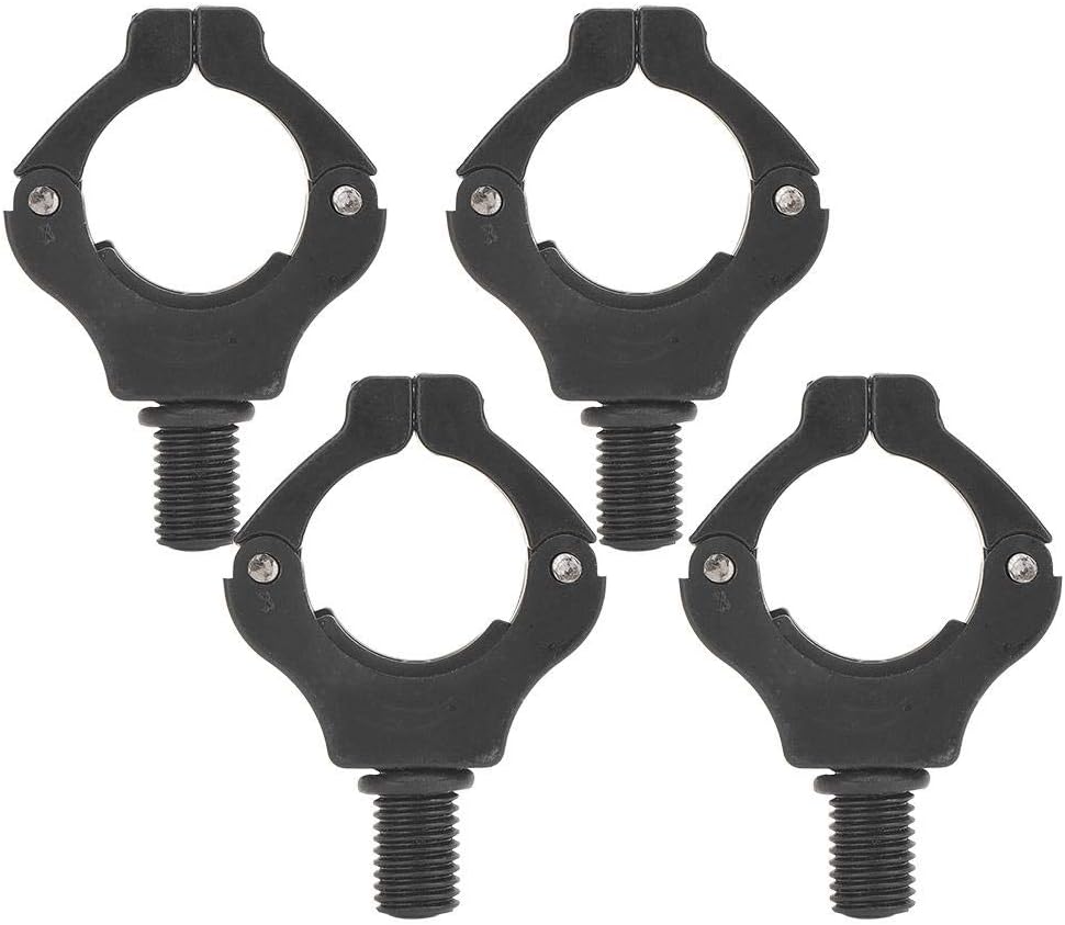 4PCS Magnetic Bracket Head Fishing Rod Automatic Adjustment Fishing Rod Tail Rest Holder Tool Accessories(Black)