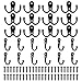 24 Piezas Ganchos Percheros de Pared Vintage Metal Ganchos para Ropa Gancho de Pared Antiguo de Diseño de Gancho Simple Para Dormitorios, Baños, Armarios, Gabinete, Cocina Etc