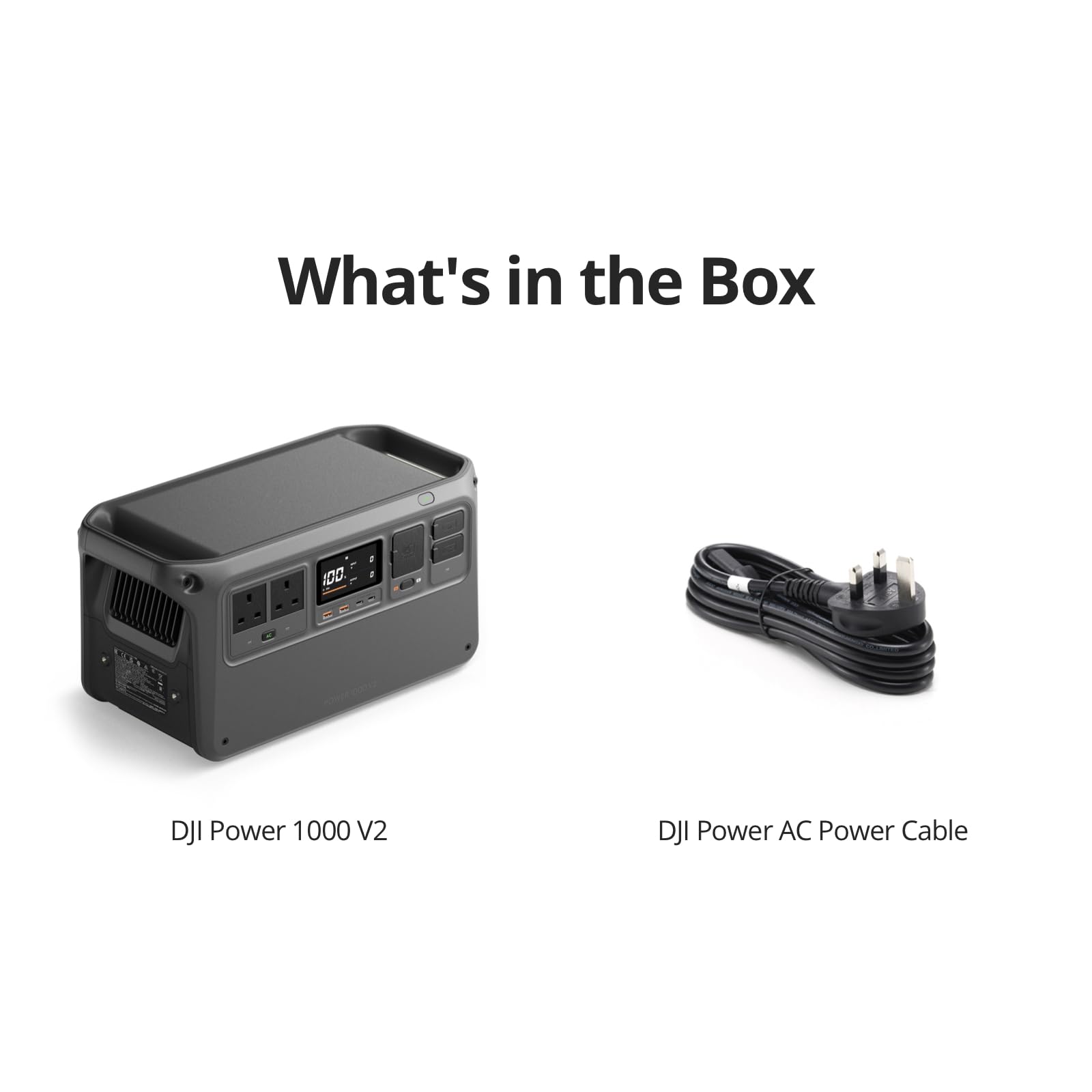 DJI Power 1000 V2 Portable Power Station, 1024Wh LFP Battery, Compact Size, 2600W Stable Output, 0-80% Recharge in 37 Mins, Electric Generator for Home, Camping, RVs, Off-Grid — view 9
