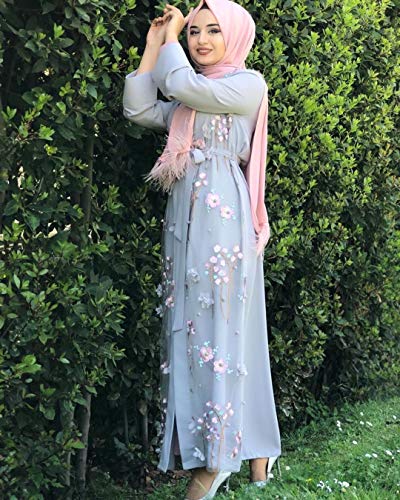 Hzux Elegant Muslim Dresses For Women Long Dress Women Abaya Dress Islamic National Robe #TOP1