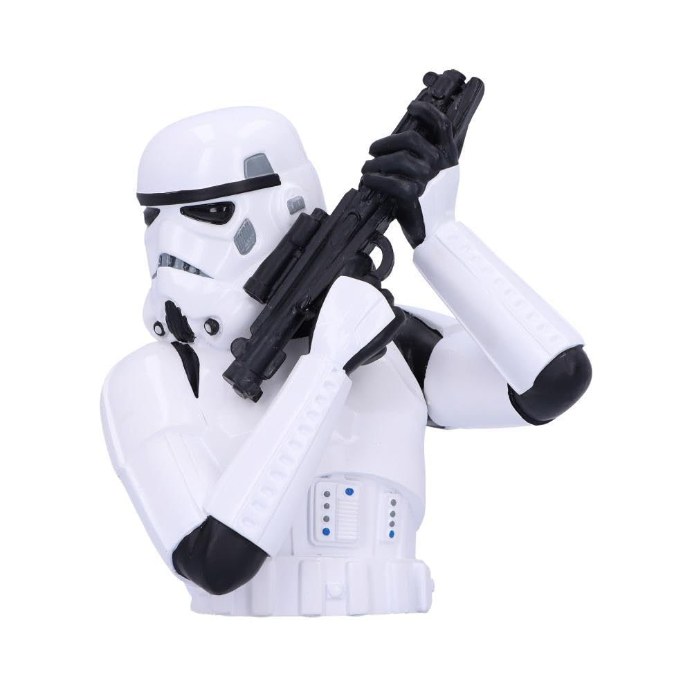NEMESIS NOW Busto con Licenza Ufficiale Stormtrooper (Piccolo) Bianco, 14,2 cm, 14.2cm