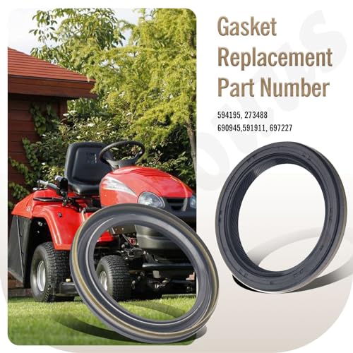 Image of 2 Set 594195 Crankcase Gasket & 795387 Oil Seal Compatible with B&S Toro Engines 40H777, 40G777, 74812, 74814, 13AT61RH048