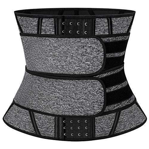 SLIMBELLE Men Waist Trainer Cincher Belt Tummy Control Sweat Girdle Workout Slim Belly Band for Weight Loss L