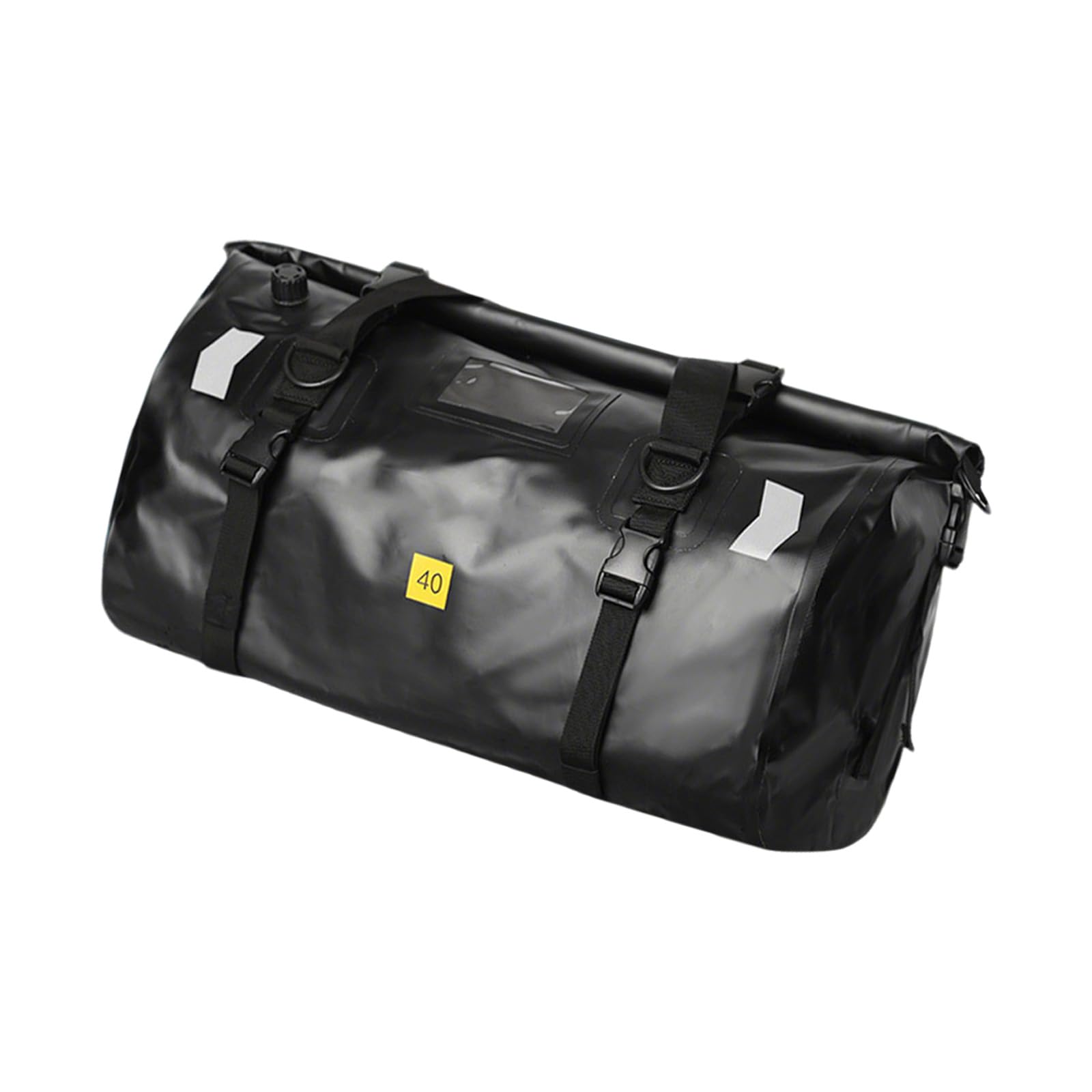 BORSA POSTERIORE MOTO IMPERMEABILE CAPACITA' 40 LT | Molteplici scomparti, borsa da moto con strisce riflettenti, 4 cinghie di fissaggio, ideale per touring, campeggio