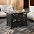 Aoxun 42" Propane Fire Pit Table Ceramic Top, 60000 BTU Outdoor Patio Heater with Lava Rocks, Rectangle Gas Fire Pits for Outside Patio with Removable Lid, Black
