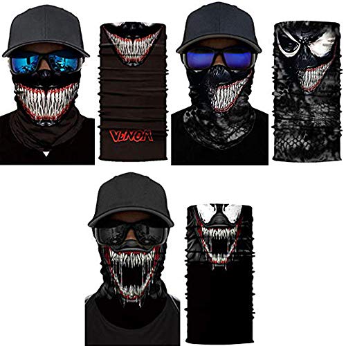 Spider Bandana Man Skull Bandanas Neck Gaiter Face Scarf UV Headwear Headband Motorcycle Women Men