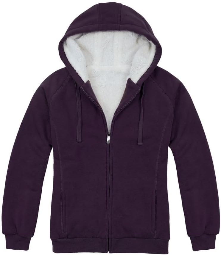 Victory Outfitters Women's Fleece Lined Zip Up Hoodies Casual Hooded Jacket Workout Full Zip Sweatshirts Pocket Coats - Image 4