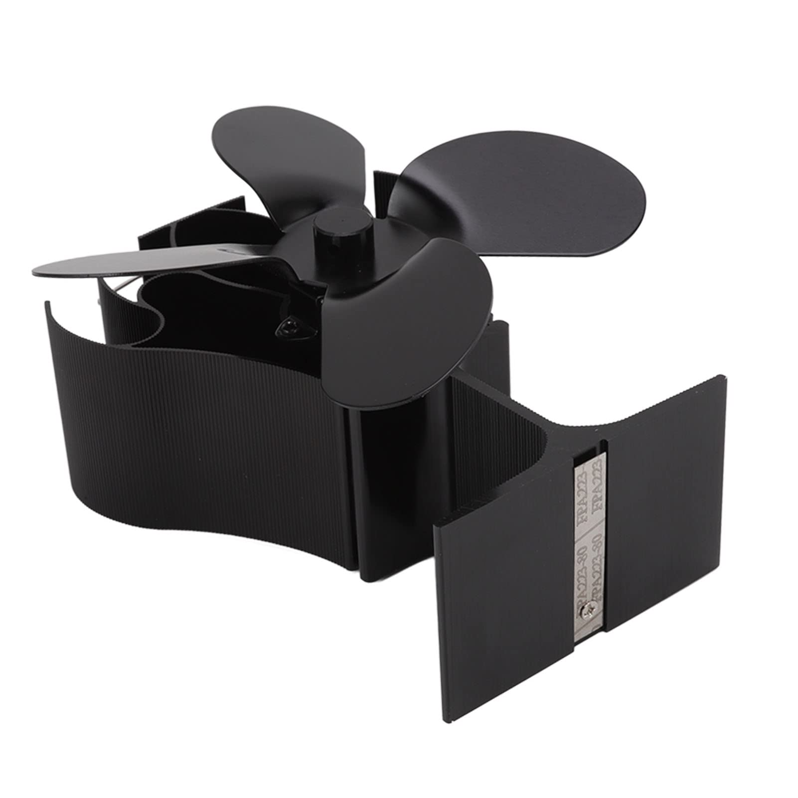 SIXRUN Ventilatore Termoelettrico per Stufe a Legna, Pellet e Gas, 1400 Giri/min, Auto Start, Eco Friendly, Alluminio, Senza Elettricità