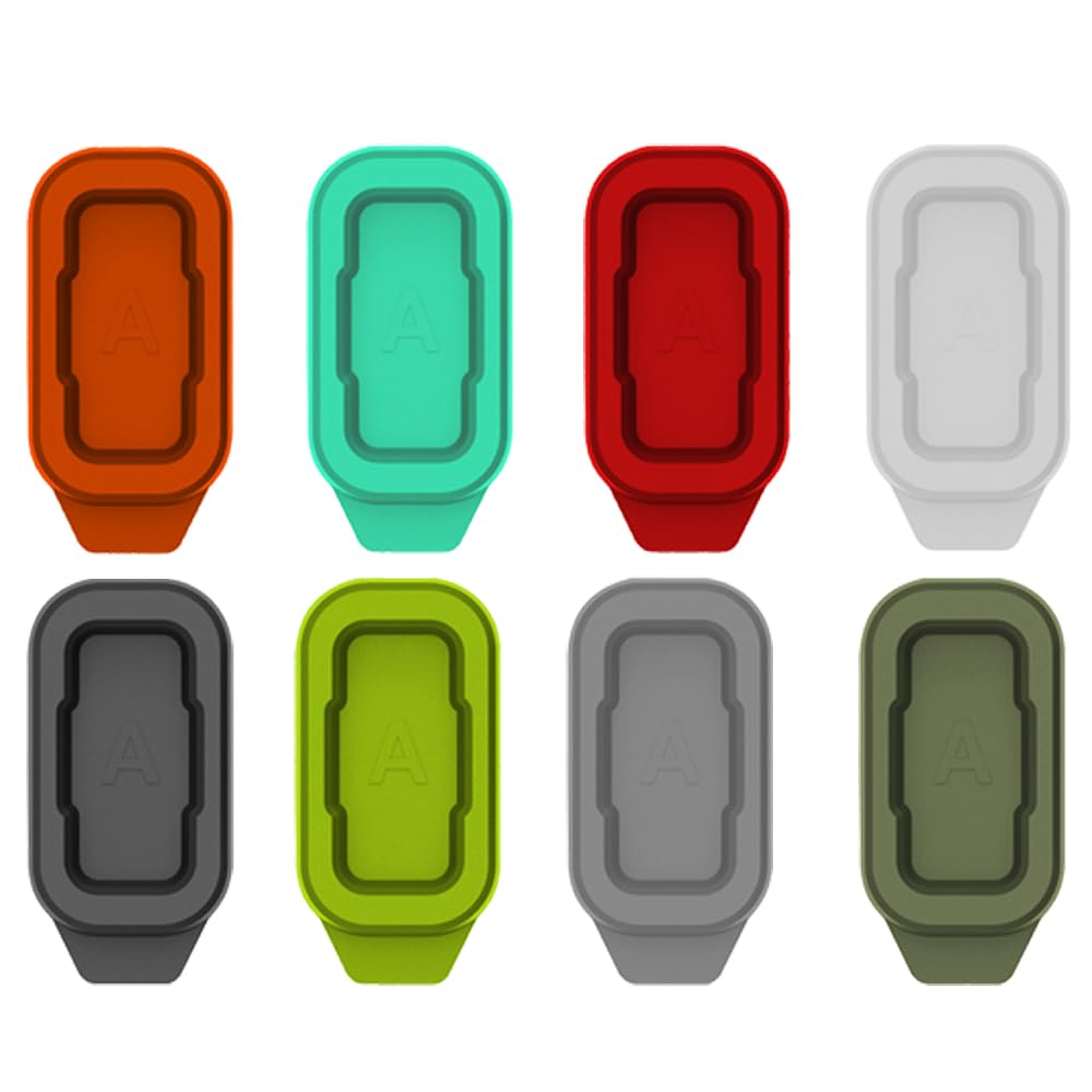 Chofit Accessories Compatible with COROS Pace 3/Pace 2/APEX 2, 2 Pro, 42mm, 46mm/APEX Pro/Vertix 2,1 Dust Plugs, Silicone Watch Charger Port Protectors Anti-dust Plugs Caps, 8-Pack (Style A-8 Colors)