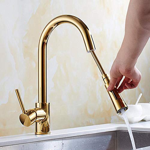 Robinet d'évier de cuisine cuivre rotatif pour sublimer votre maison - 4