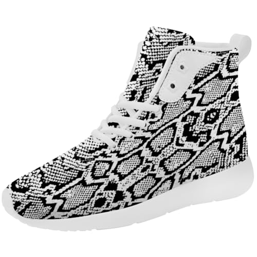 Snake Shoes Snake Skin High Top Sneakers High Top Shoes for Men Women