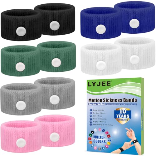 Image of Motion Sickness Bracelets for Adults: Motion Sickness Bands Nausea Relief for Pregnant Women - Natural Acupressure Anti Nausea Wristband Relief for Car Cruise Air Travel Sickness