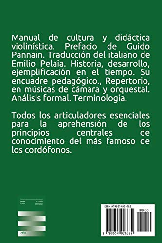 El Violín: manual de cultura y didáctica violinística