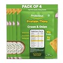 Prolicious Healthy Protein Thin Chips| 10g Protein & 5g Fibre Per Pack |Vegan Snack|Gluten Free |No Maida |No Palm Oil| 50g (Pack of 4) |Cream & Onion gallery image