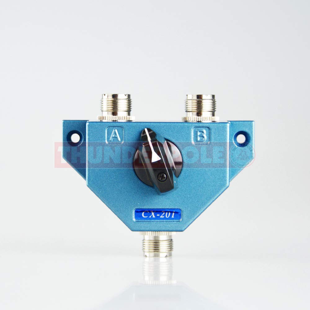 Thunderpole CX-201 Heavy Duty PL259 2-Way CB & Amateur Radio Antenna Switch
