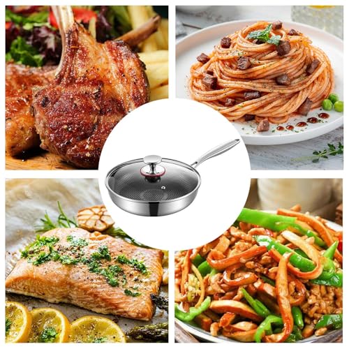Nicht -STICK -Bratpfanne, vielseitiger Gebrauch, 1pc, nicht stockfreier Stahl Große Deep -Woks, hybrid -Non -Stick - mit Deckel, Leichtgewicht und Ergonomie für Hausküchen Backmehl Vorbereitung 10 Nicht -STICK -Bratpfanne, vielseitiger Gebrauch, 1pc, nicht stockfreier Stahl Große Deep -Woks, hybrid -Non -Stick - mit Deckel, Leichtgewicht und Ergonomie für Hausküchen Backmehl Vorbereitung