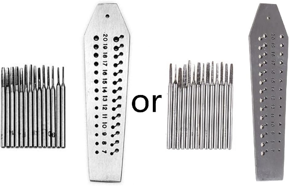 14 Pcs Micro Tap & Die Set Screw Plate Steel Jewelry Design Repair Tool Set Jewellers Tap & Die Set For Work Screw Plate Mount