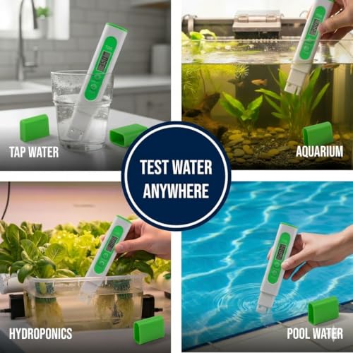 Image of Green Piece Digital TDS Meter for Water Testing | Measures TDS & Temperature
