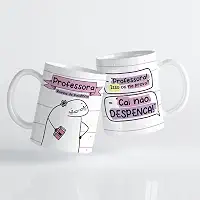 Caneca xicara profissão flork professor professora 25EI (professor)