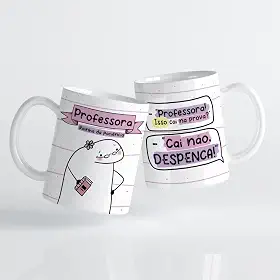 Caneca xicara profissão flork professor professora 25EI (professor)