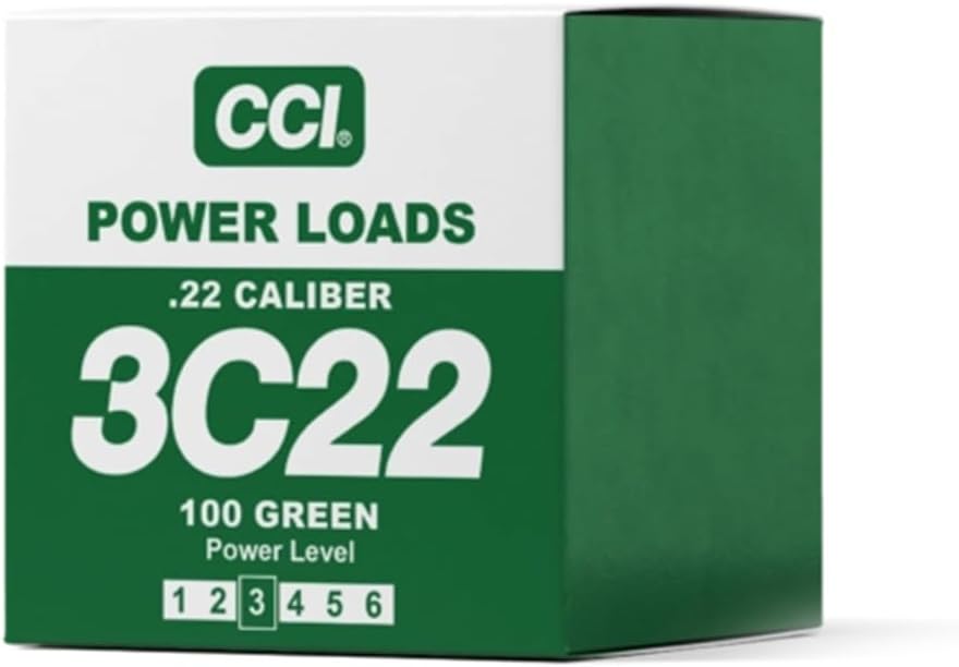 DT Systems Super PRO Dummy Launcher .22 Caliber Crimped Blank Power Loads, 100-Load Pack for Hunting Sporting Dog Training Gun Conditioning Dummy Launcher - Green, 40-60 Yards Launch Distance