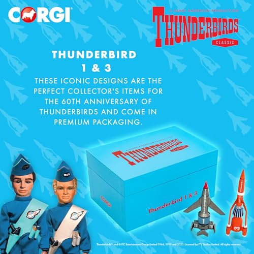 Corgi CC00902 Thunderbirds F.A.B. Sammlung – Fahrzeugmodelle Thunderbird 1 und 3