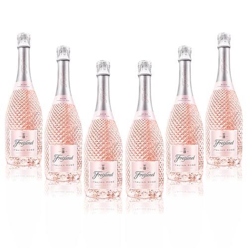Freixenet Italian Sparkling Rosé Wine Bottles (6 x 75cl) Elegant Blush Rosé (11% ABV) Fruity Sparkling Wine Gift Set for Women | Iconic Pink Fizz | Rose Wine Case of 6 | Made in Italy