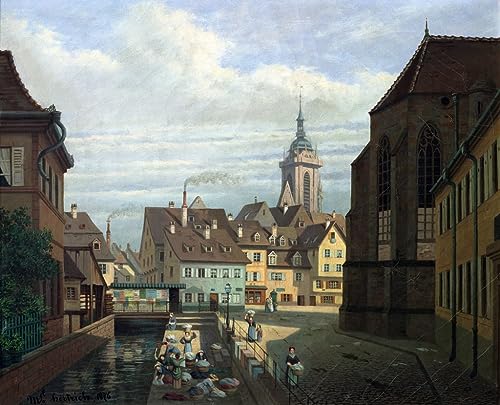 Tableau Toile Place des Dominicains Michel Hertrich 60x90cm
