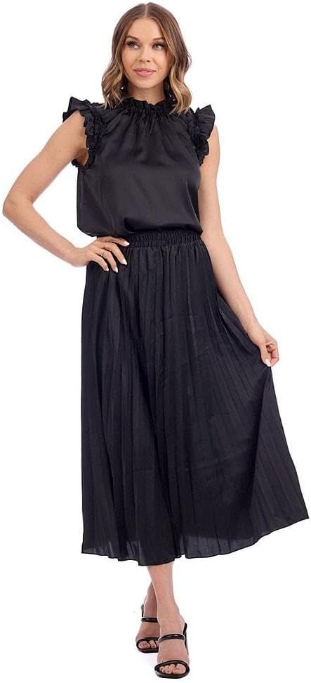 Mud Pie Women's Townes Pleated Skirt