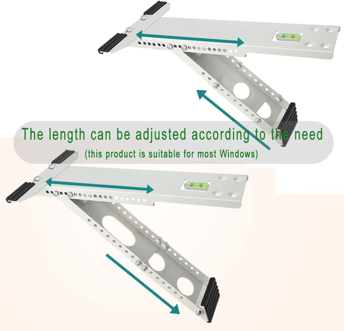 AOPANDA Window Air Conditioner Support Bracket, Universal AC Window Air Conditioner Support Bracket Heavy Duty Up to 165lbs.