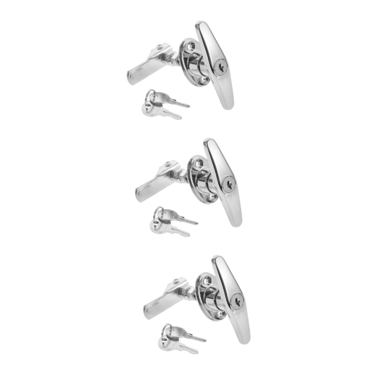 Homoyoyo 3 Ensembles De Serrures De Poignée De Porte D'Armoire Électrique Serrures De Porte D'Armoire De Boîte Aux Lettres Avec Clés Pour Tiroirs D'Armoire