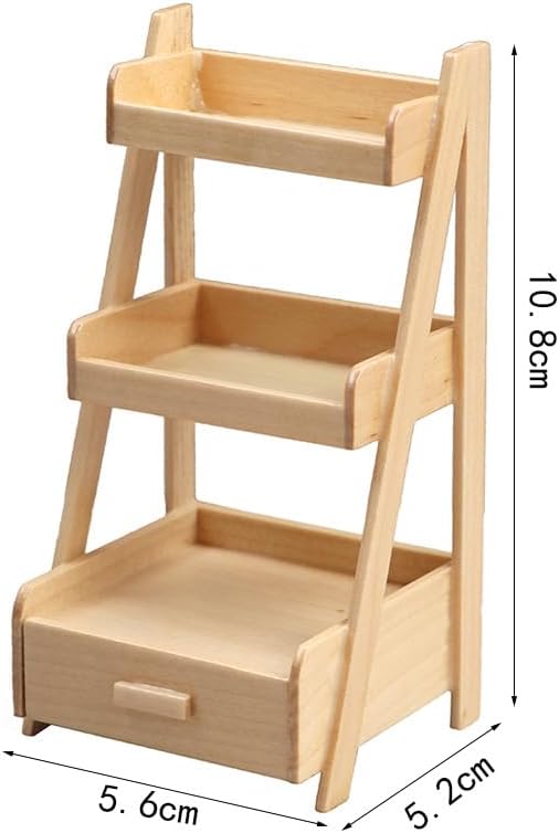 AirAds Dollhouse 1:12 Scale Dollhouse Miniature Furniture Side Stand Bookcase (Lot 4 carts)