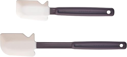 Mercer Culinary Espátulas de silicona resistentes al calor de 10 y 14 pulgadas, paquete de 2