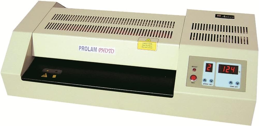 Akiles APLPHOTO Model ProLam Photo Six Roller Photo Pouch Laminator, 330mm (13") Throat Capacity, 10 mils (250 Mic.) Maximum Pouch Thickness, 1mm Maximum Laminating Thickness