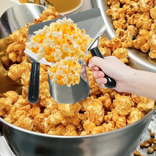 Lilaly 1 Pack Popcorn Scoop, Popcorn Machine Supplies, Scoops for Food, Popcorn Scoop for Popcorn Machine, Ice Scoop for Freezer (Dual Handle) - Thumbnail 4