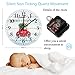 Personalized Baby First Christmas 2022 Wooden Clock 12 Inch, Babies First Christmas Modern Wood Wall Clock Silent Non-Ticking Quartz Battery Operated Round Arabic Numeral Clock