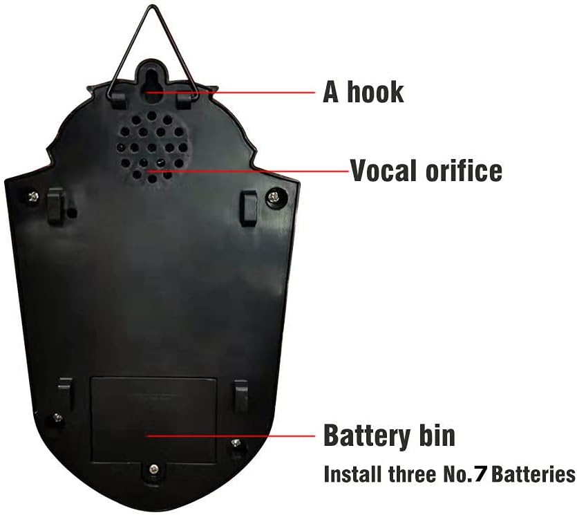 Halloween Doorbell Haunted Doorbell Animated Eyeball Halloween Decor with Spooky Sounds Trick Haunted House Halloween Party Prop Decoration (White)