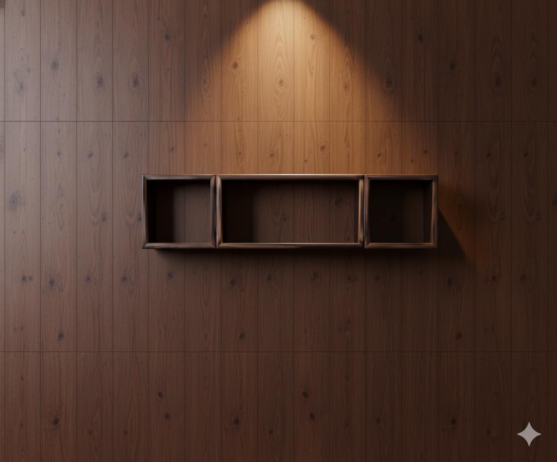 Multipurpose Cocoa Ridge Floating Shelves-image-0