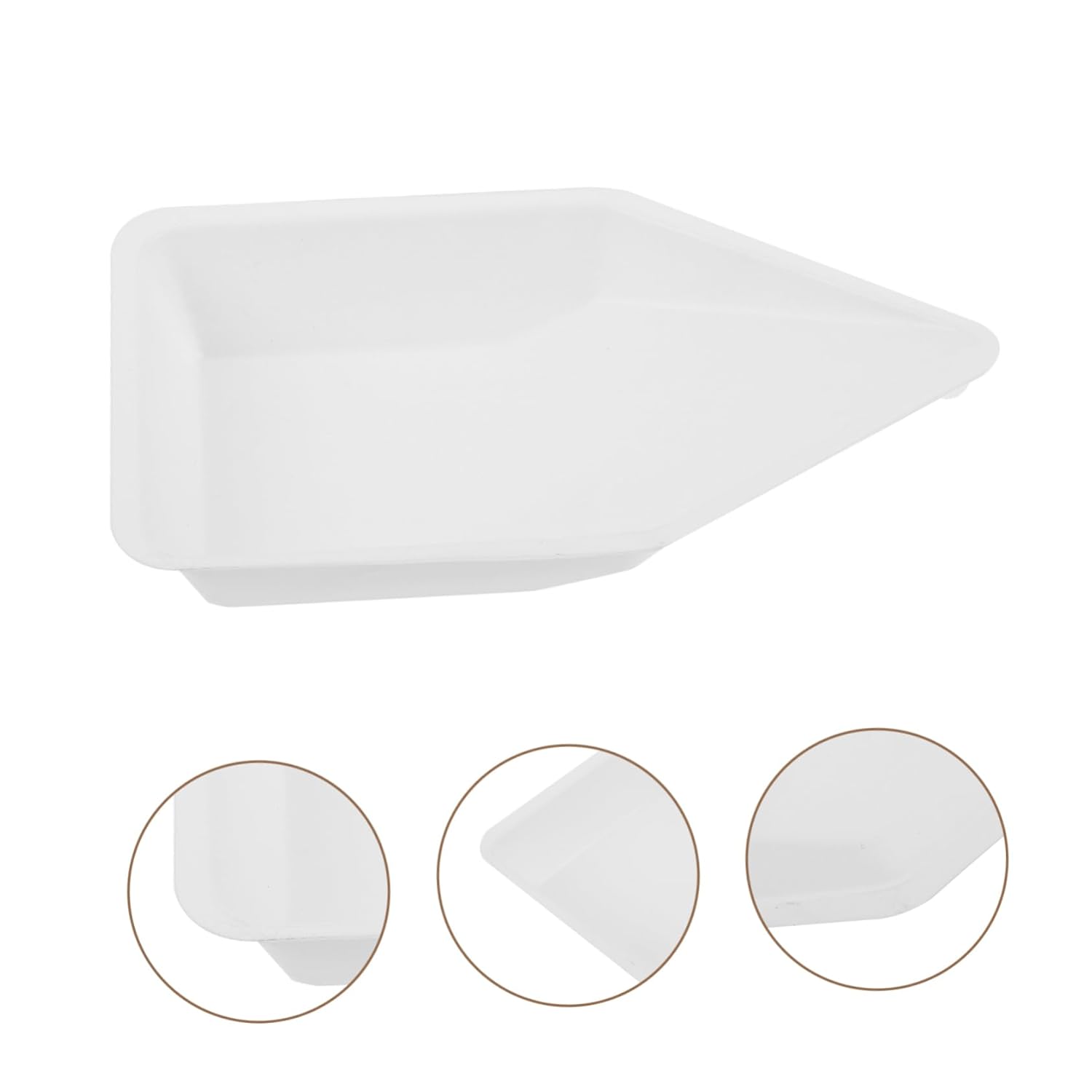 Unomor 100pcs Static Plastic Weighing Dish and Boats for Accurate Measurements Labs Non-Stick Pour-spout Design Laboratory Weighing Trays