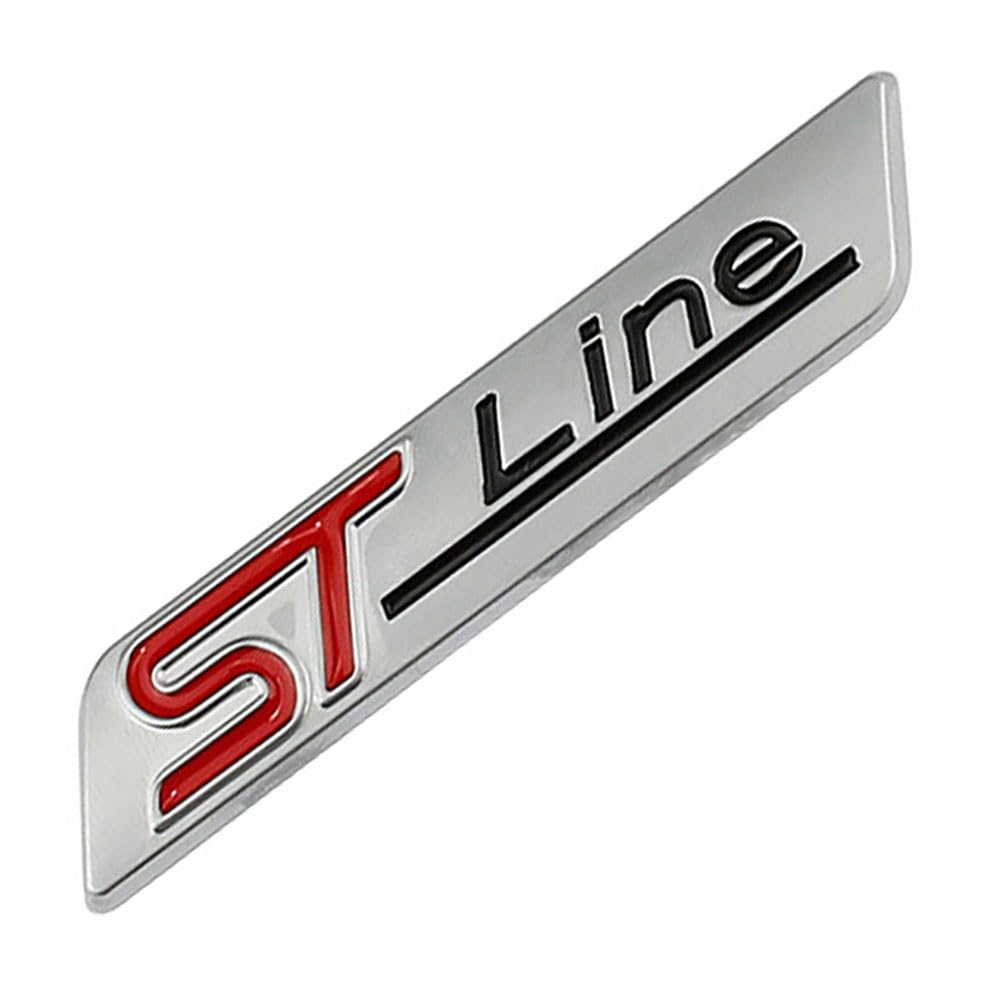 Kanduo B Car Front Grille Trunk Sticker Emblem Adge Emblems Compatible With For Ford Focus Mk4 Mondeo Edge Kuga Explorer Fiesta St Line,