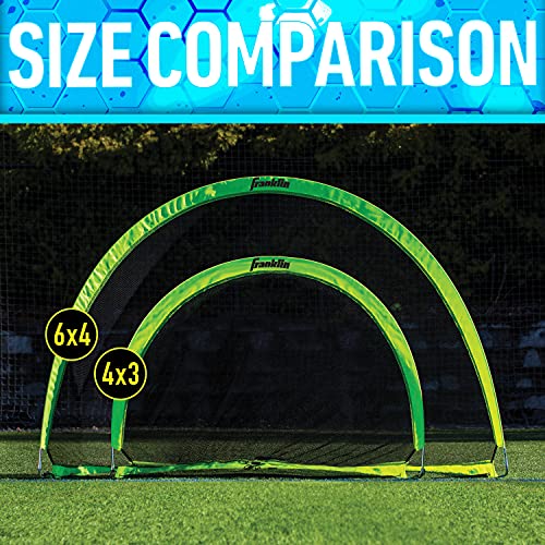 Franklin Sports Pop-Up Dome Shaped Goals-6' x 4' (2 Pack), Yellow, Large (2 Goals) - image 7