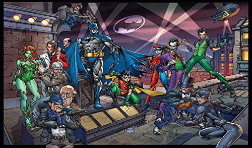 HiddenSupplies.com Batman Cartoon Heroes & Villains Playmat