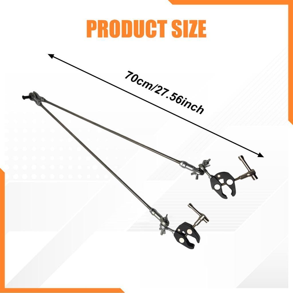 Wagon Tow Connector Fahrrad Anhänger Verbindung Adapter Universal Metall Kupplung Praktisch Stabil Einfach zu Montieren für Camping Fahrradfahren, 70cm