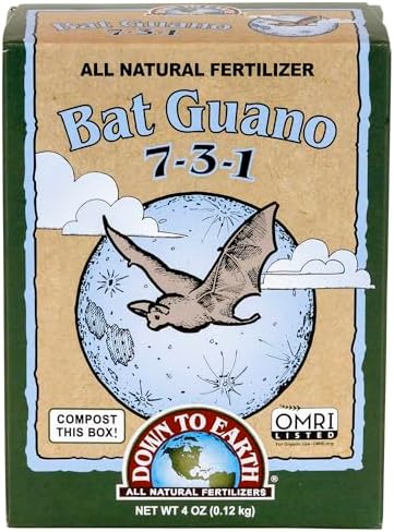 Down to Earth Organic Bat Guano Fertilizer Mix 9-3-1, 0.25 lb