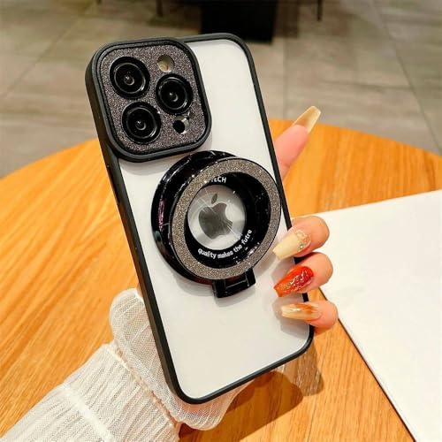Coque paillettes iPhone 12 transparente avec béquille pour vos séries