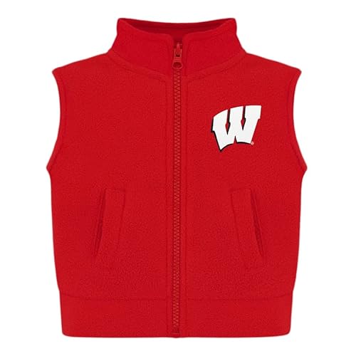 Creative Knitwear Red Polar Fleece Vest Size 5 - Flying W Script