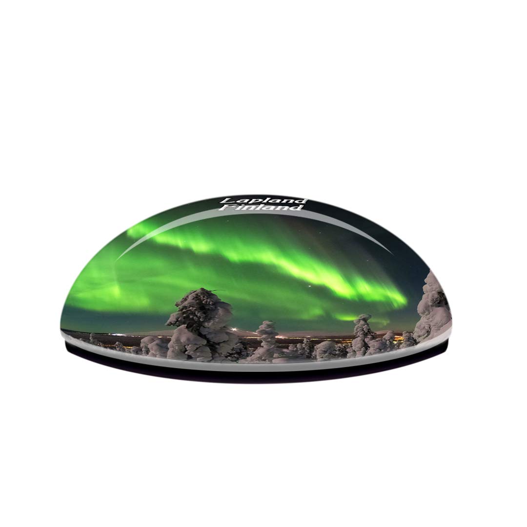 Weekino Finland Aurora Lapland Koelkast Magneet 3D Kristal Glas Toeristische Stad Reizen Souvenir Collectie Gift Sterke Koelkast Sticker