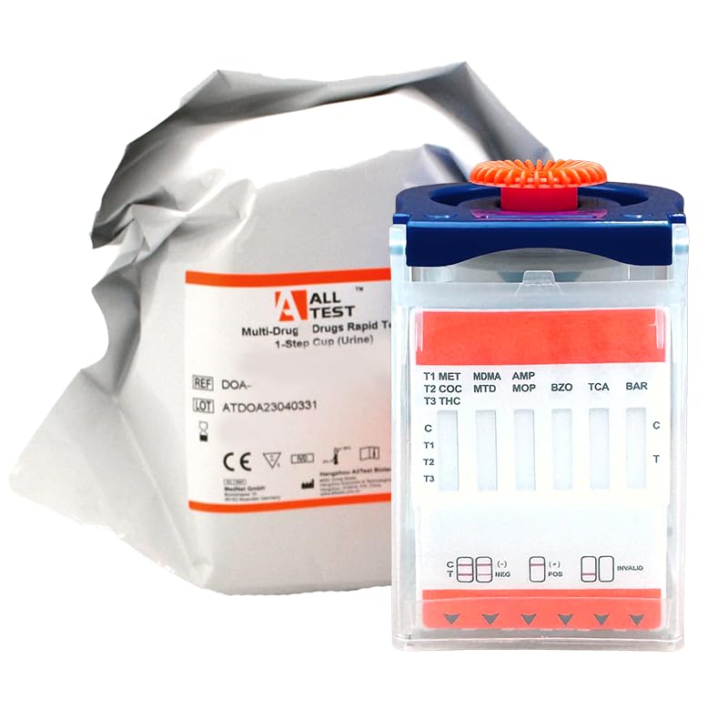 UKDrugTesting E-Z 10 Drugs of Abuse Urine Drug Test Cup: 10 Drug Integrated Drug Test Cup