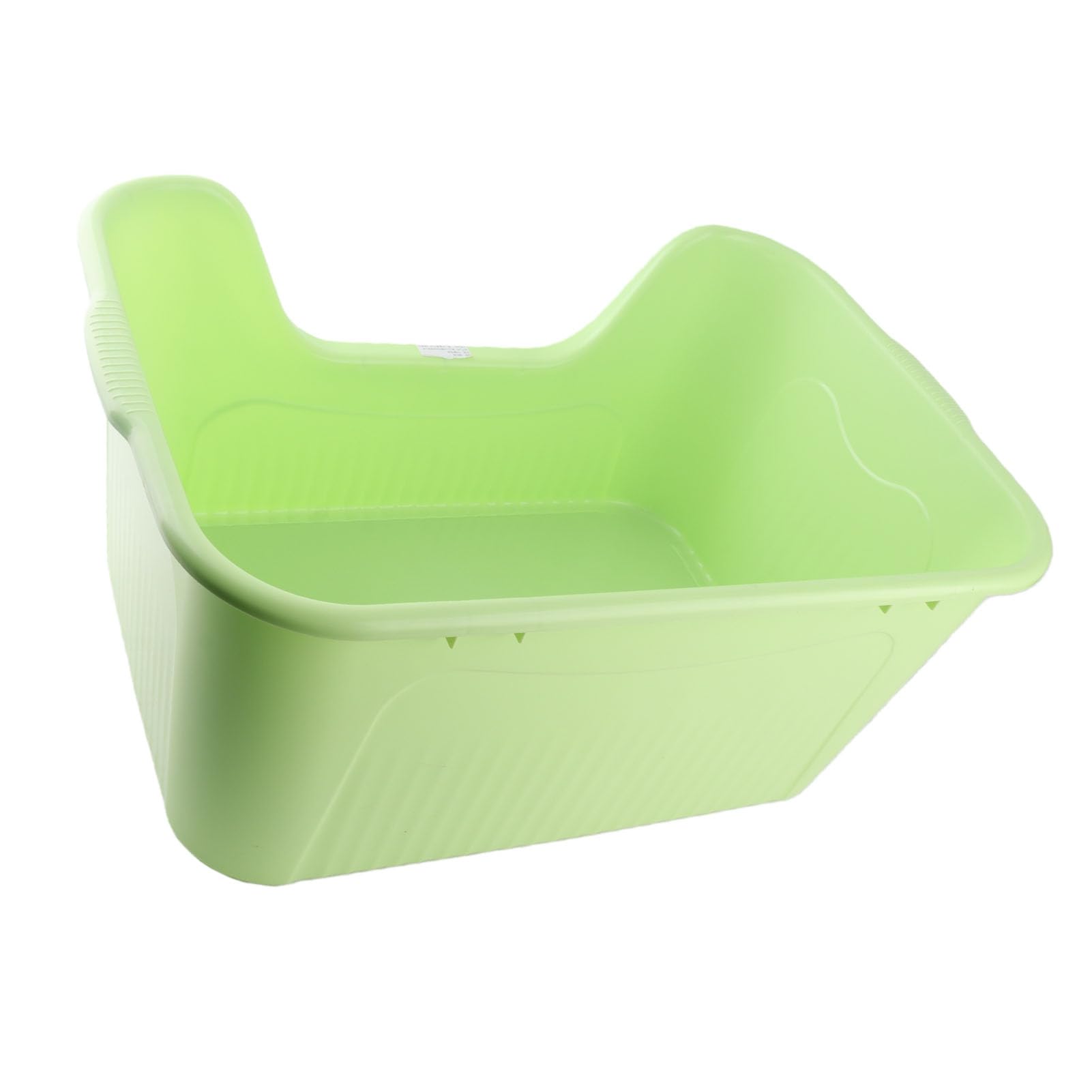 Ejoyous Katzenklos mit Rand Große Katzentoilette Offene Katzentoilette 55 X 39 X 27 cm Nicht Haftendes PP Seitlicher Einstieg für Große Katzen und Kitten (Green)